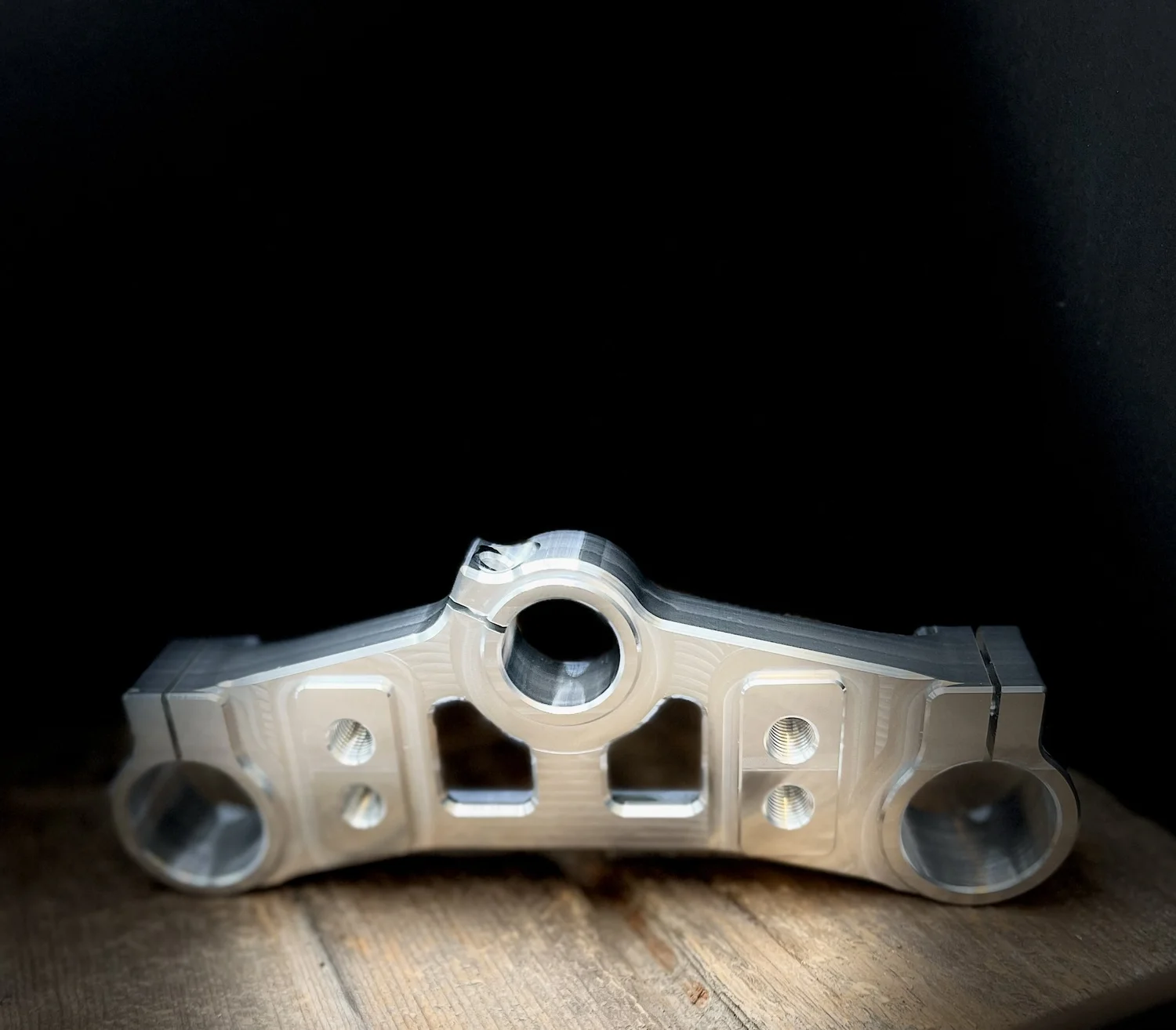 TY 175 Triple Clamp with Bar Mount — Six Mile Industries Trials Parts